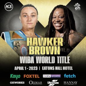 Don’t miss a very competitive and exciting fight between Carisse Brown and the champion Rebecca Hawker.