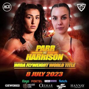 Read more about the article Jasmine Parr vs Brianna Harrison<br>WIBA Flyweight World Title<br>July 8th<br>Southport, Queensland, Australia