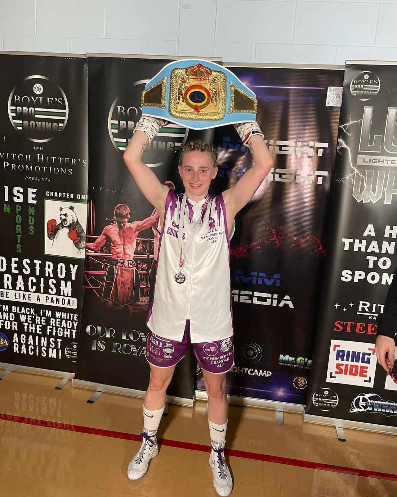 Read more about the article Congratulations to Zara Johnson, who won the WIBA Flyweight International Title in the UK
