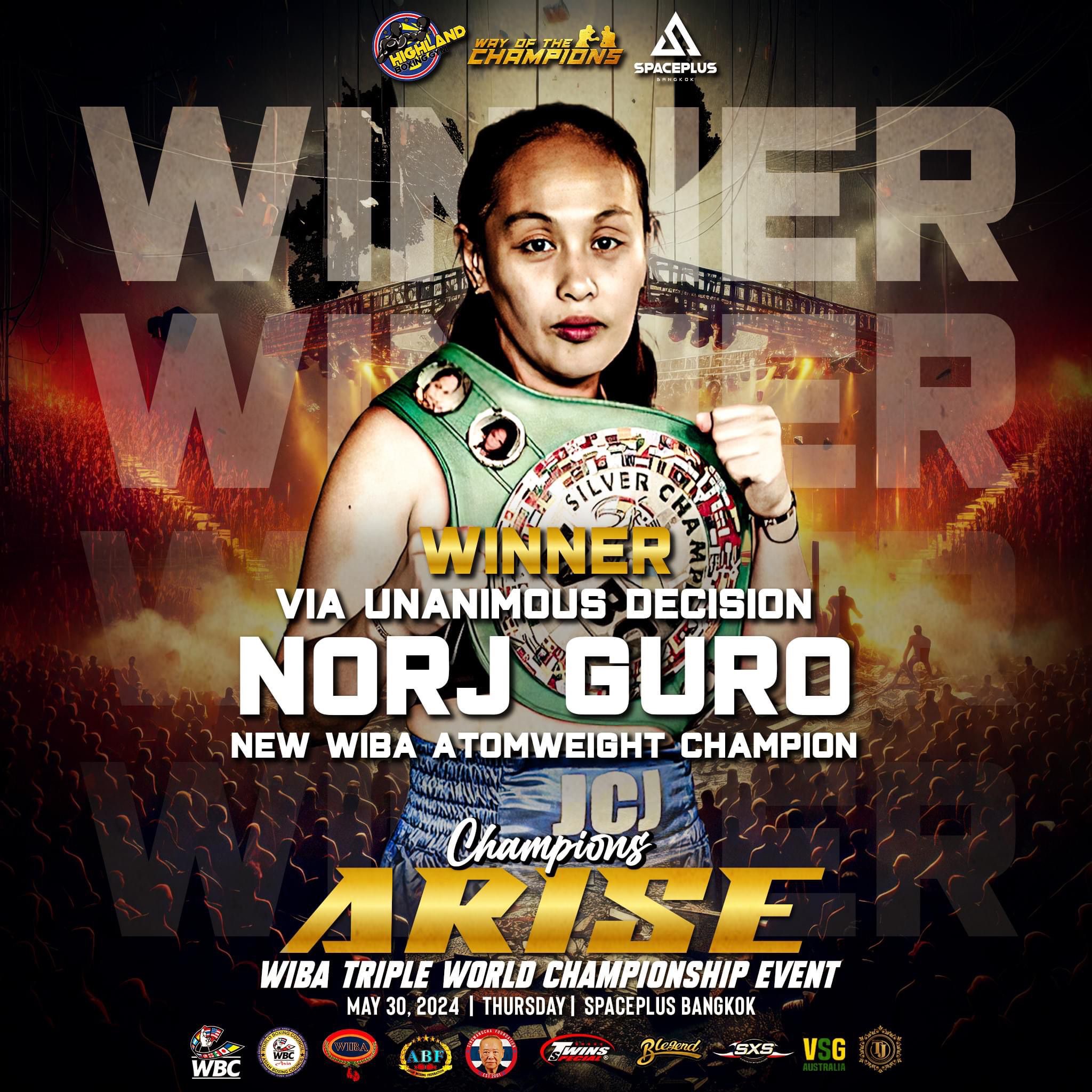 You are currently viewing North Guro wins and become new WIBA Atomweight World Champion
